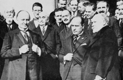 Premier meeting des représentants des Alliés à la Conférence de Lausanne