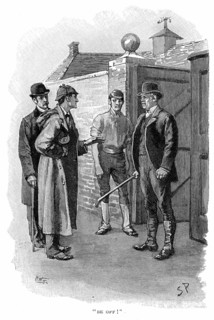 Flamme d'argent. Rencontre de Silas Brown, l'entraîneur qui cachait le cheval de course disparu Flamme d'Argent, avec Holmes