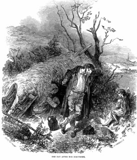 Potato Famine: Irish peasant family evicted from their cottage