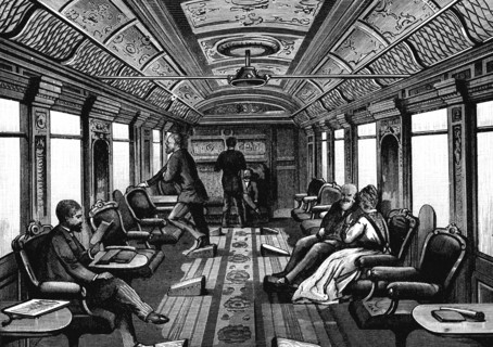 Wagon bar de l'Orient Express.