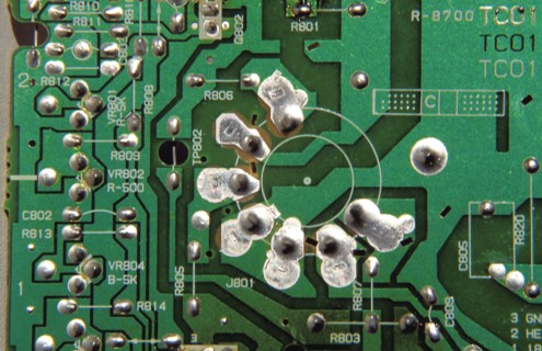 Circuit imprimé d'un appareil électronique de 1996