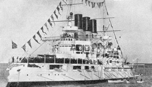 Russo-Japanese War 1904-1905, Russian battleship 'Retvisan'