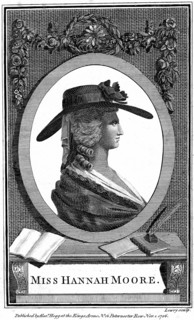 Gravure représentant Hannah More (1745-1833) Auteure, poétesse et dramaturge anglaise