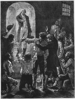Gravure représentant John Howard (1726-1790) réformateur de prison anglais