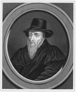 Engraving showing Theodore Beza or Beze