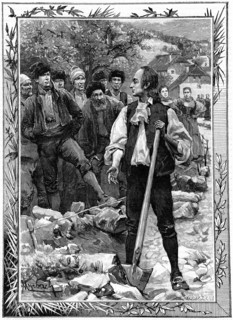 Gravure représentant Jean-Frédéric Oberlin (1740-1826) Philanthrope luthérien et pasteur dans les Vosges