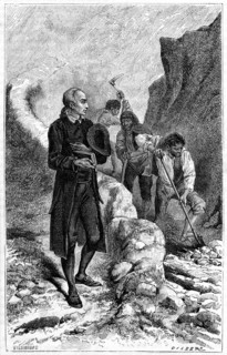 Gravure représentant Jean-Frédéric Oberlin (1740-1826) Philanthrope luthérien et pasteur dans les Vosges