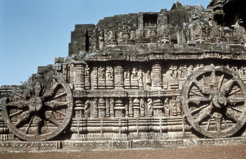 Inde du nord - Konarak, Surya-Deul
Mur du 13e secle representant le "char du temple"