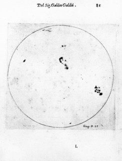 Observation par Galilee de taches solaires
