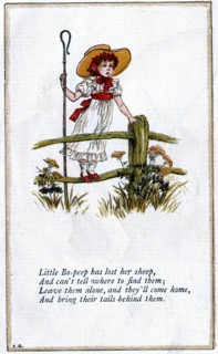 Comptine de Edmund Evans "A Day in a Child's Life", illustree par Kate Greenaway (1846-1901)