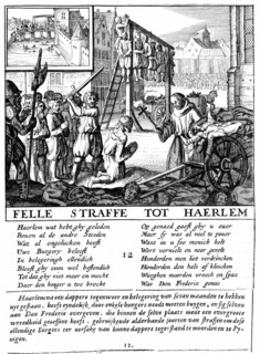 Protestants hollandais pendus pour heresie au cours de la periode de repression menee par le Duc d'Alva (1567-1573)