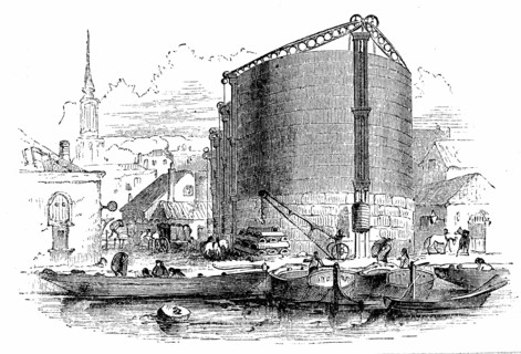 General exterior view of City of London Gasworks