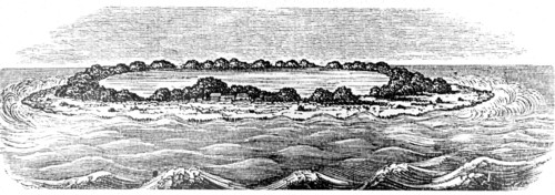 Recif de corail formant un lagon
