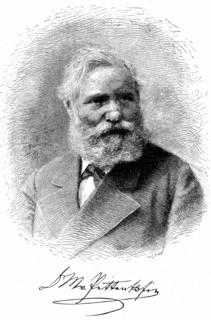 Engraving showing Max von Pettenkofer