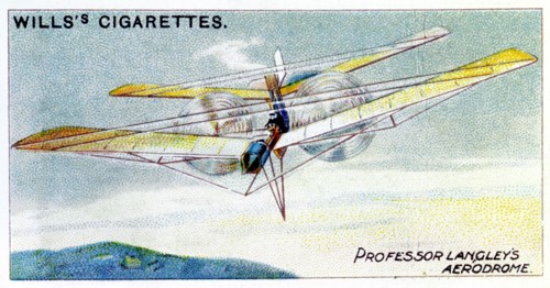 Avion a vapeur de type "Aerodrome" invente par S.P. Langley