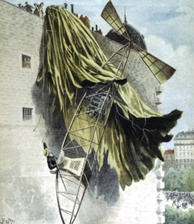Alberto Santos-Dumont (1873-1932)
Aeronaute bresilien lors d'un accident avec son dirigeable