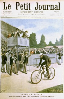 Maurice Garin (1871-1957) vainqueur de la course cycliste Paris-Brest de 1901