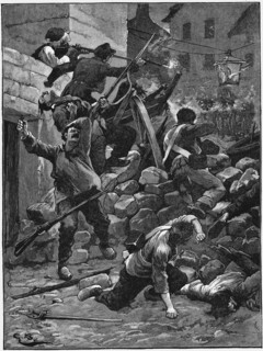 Revolution in Paris, 1848, fighting at the barricades