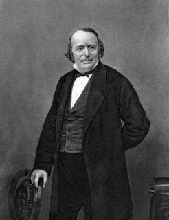 Gravure représentant Jean Louis Rodolphe Agassiz (1807-1873), naturaliste et glaciologue américain d'origine suisse
