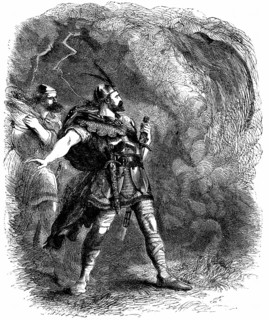 Macbeth et Banquo écoutant les prédictions des trois sorcières