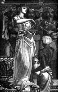 Cléopatre VII dissolvant des perles dans du vinaigre