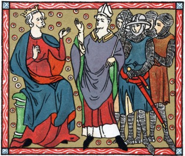Henri II se disputant avec Thomas Becket