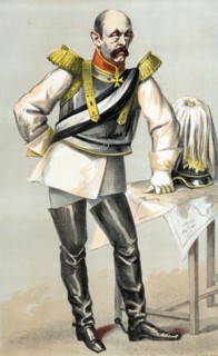 Caricature d'Otto von Bismarck au moment de la guerre Franco-prussienne
