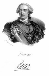 Louis XV (1710-1774) Roi de France à partir de 1715, arrière petit-fils de Louis XIV