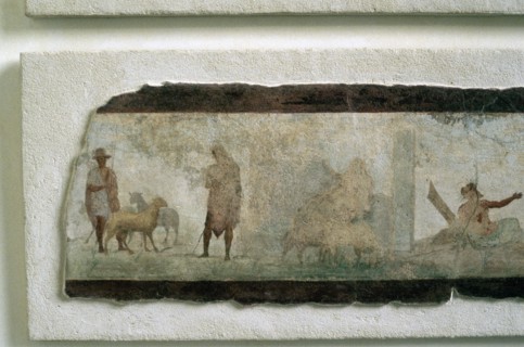 Roman farmers with sheep