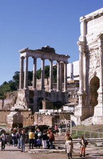 Ruins of the Forum and Temple of Saturn, Rome