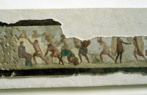 Esclaves Construisant un Mur