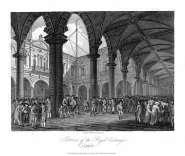 Royal Exchange London, late 18th century