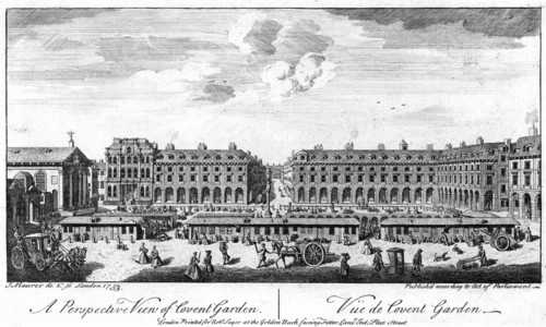 Covent Garden, London, in 1753