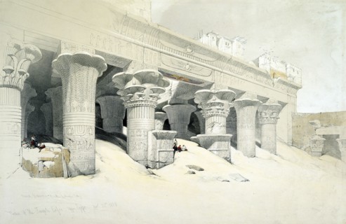 Portico of the sandstone Temple of Edfu
