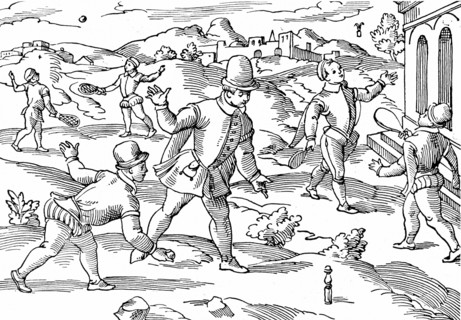 Children's games in 16th century