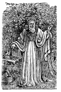 Ancient British Arch-Druid wearing the Breastplate of Judgement