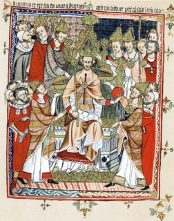 Coronation and unction of a king