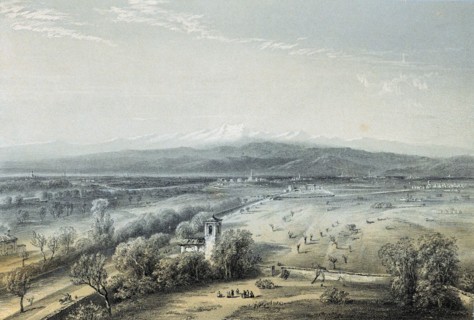 General view of ground on which the Battle of Magenta was fought 4 June 1859