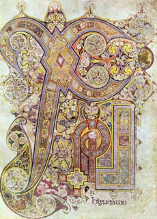 Monogram page from "The Book of Kells"