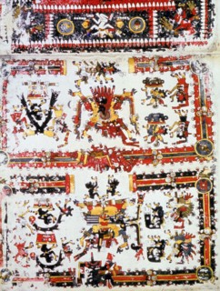 Codex Borgia : déités s'affrontant