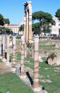 Ruins of the Temple of Castor and Pollux