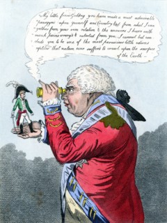 Le roi George III et Napoléon