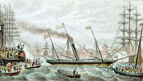 'Victoria and Albert' the first steam-driven royal yacht