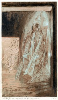 Angel of the Lord on the stone of the sepulchre