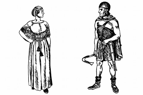 Costume of Germanic tribes in Ancient Roman times