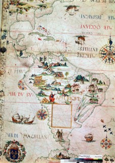 French map of Central and South America