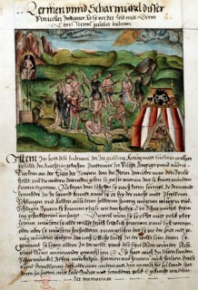 Venezuelans attacking Spanish conquistadors