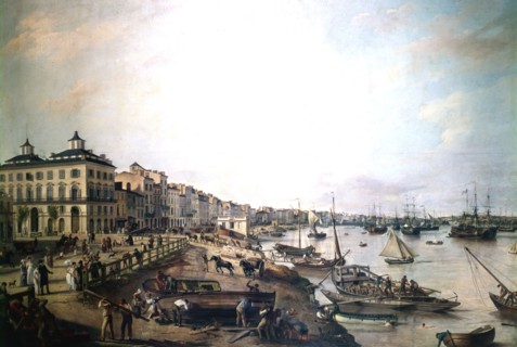 The port of Bordeaux in 1804