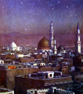 View Medina by moonlight