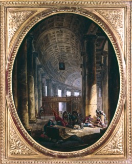 Interior of the colonnade of St Peter's
